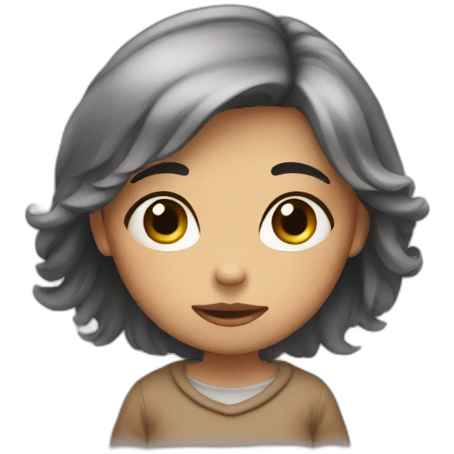 Lonely girl emoji