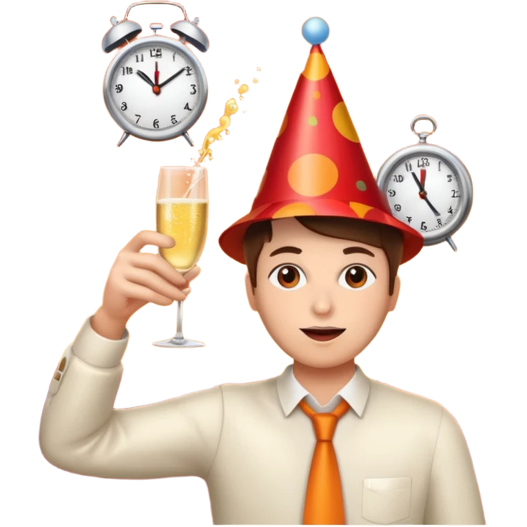 party, alarm clock, sunset MORE SUNSET emoji