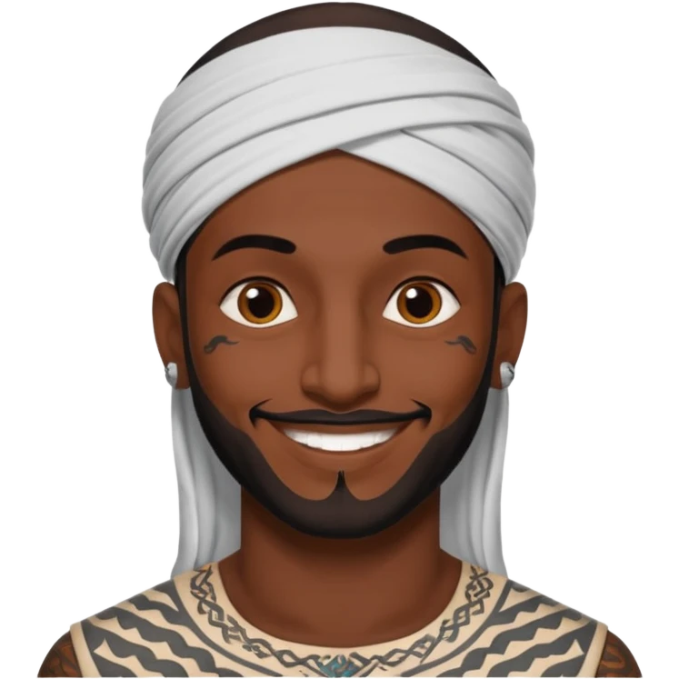 Un árabe tatuado emoji