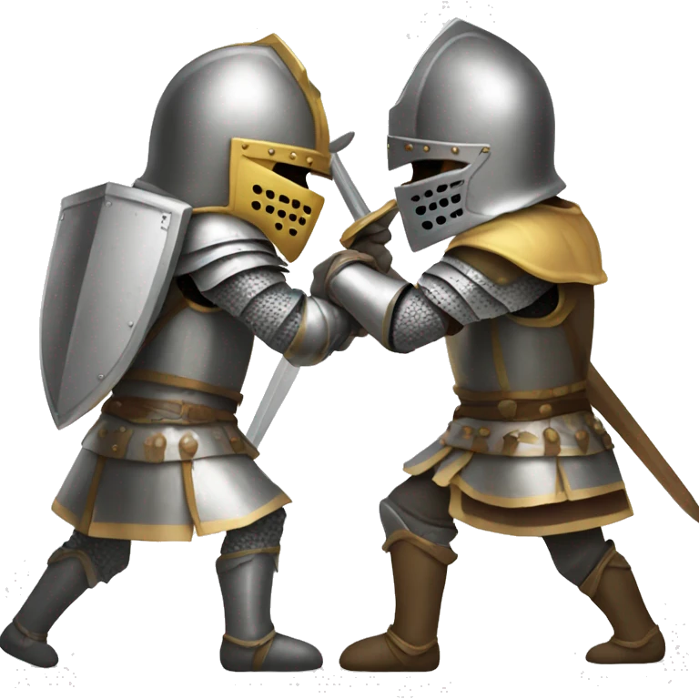 Two knights fighting emoji
