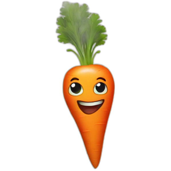 evil carrot emoji