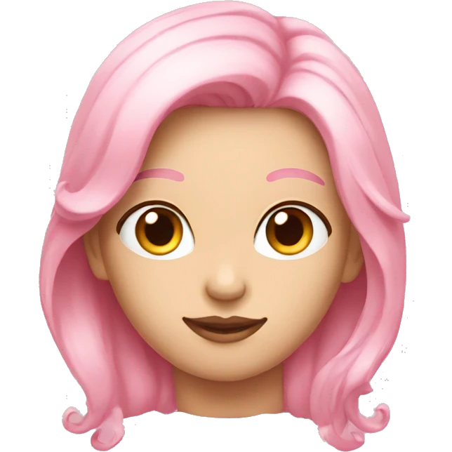 Light pink ahow emoji