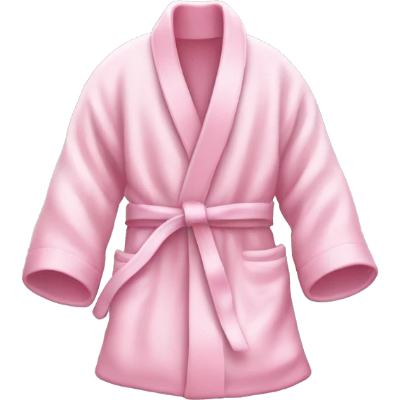 Light pink silk slippers and robe emoji