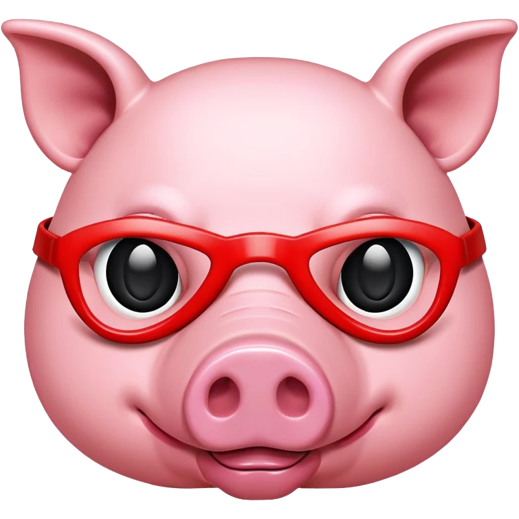 pop art pig mask emoji