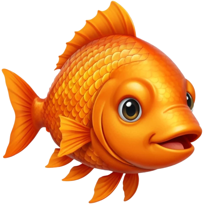 A fish winking emoji