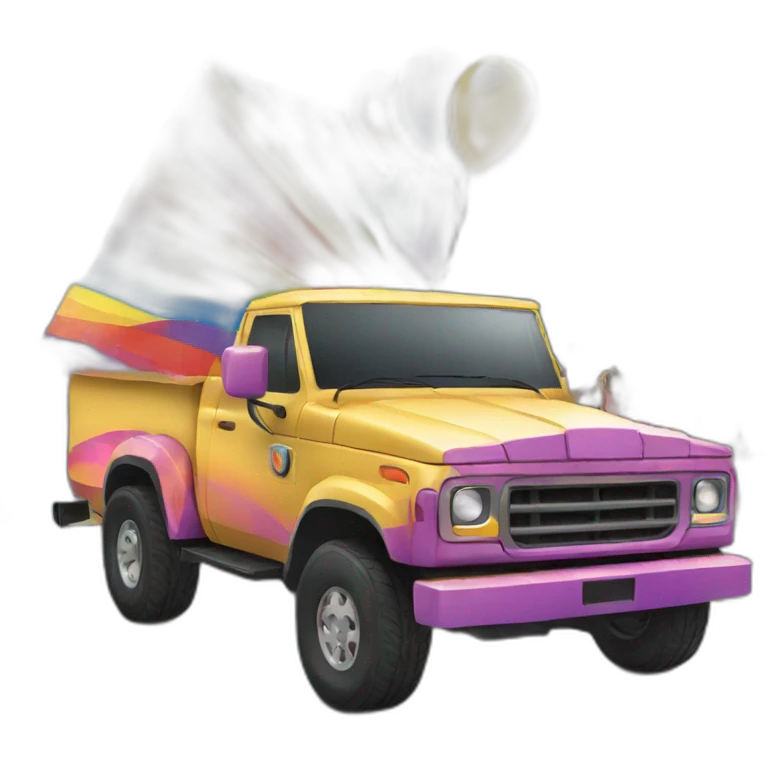 Pride parade float  emoji