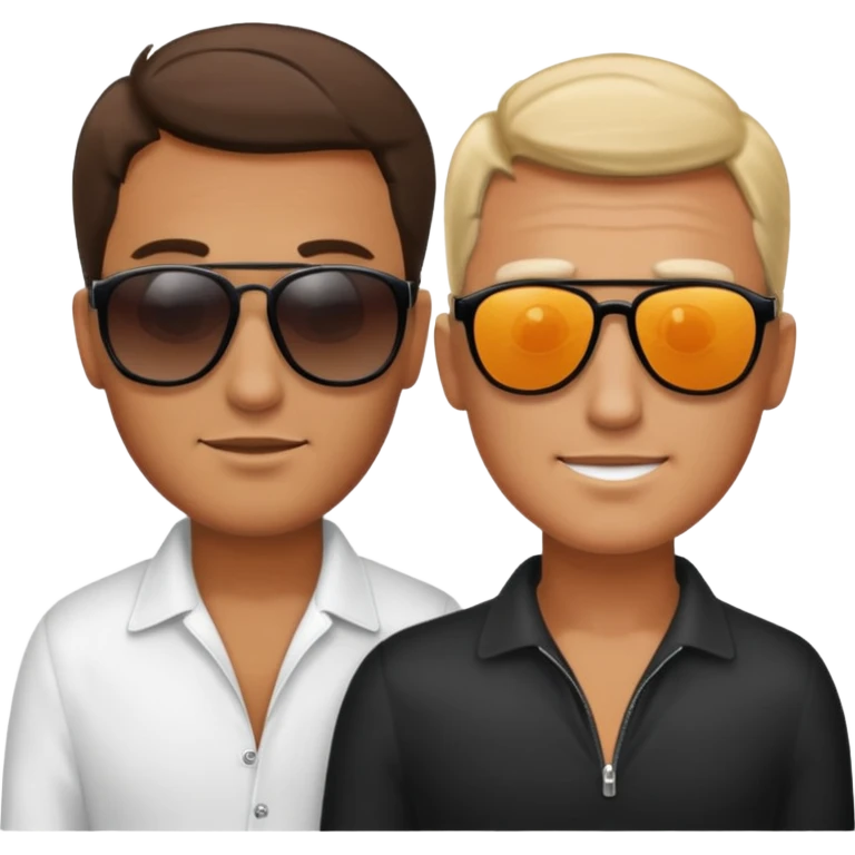 Two men facing each other emoji