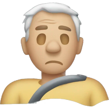 Drowsy person in a car emoji