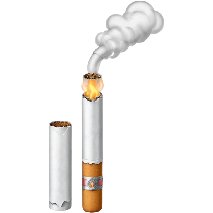 Sigarro tirando humo pero el sigarro solo  emoji