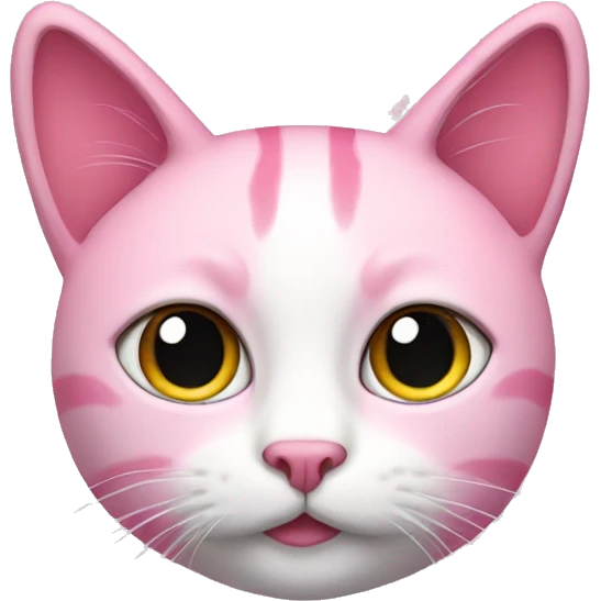 Pink cat emoji