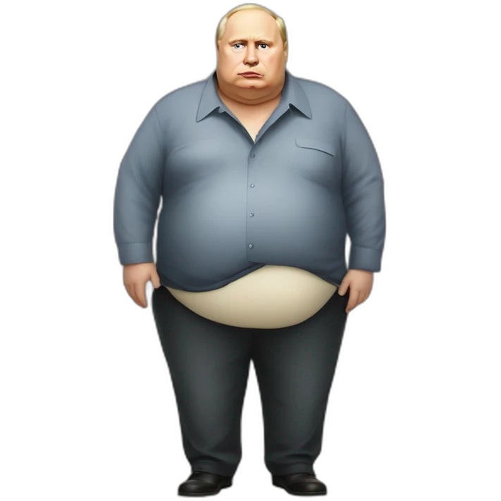 Vladimir Poutine morbidly obese emoji