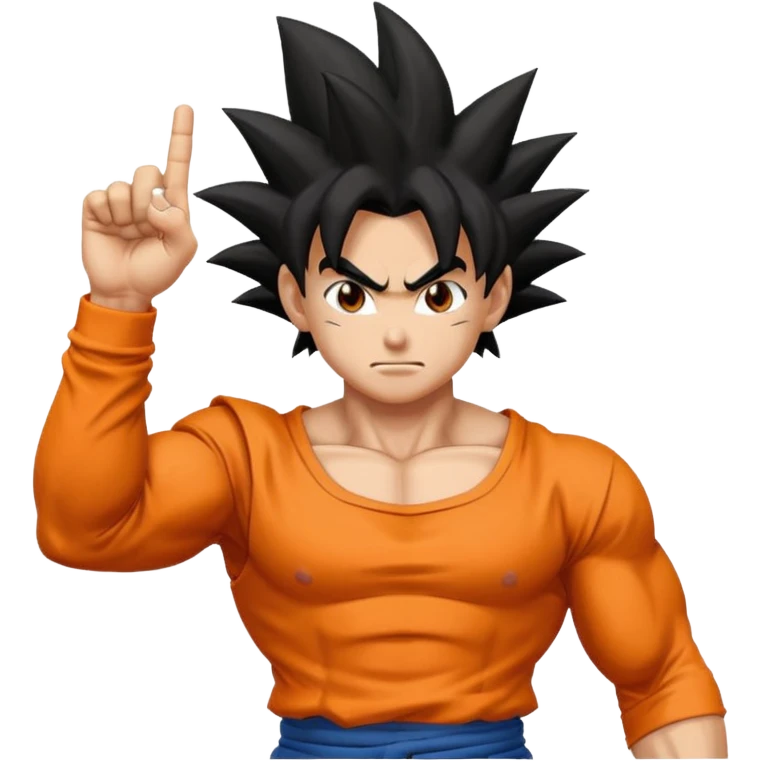 Goku middle finger  emoji