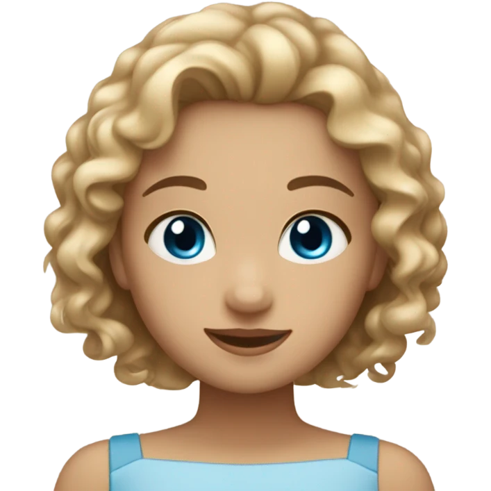 Two girls embracing one with blonde hair and blue eyes and the other girl brown curly hair and brown eyes with light brown skin emoji