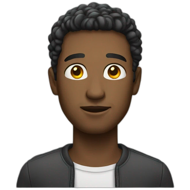 A white man standing emoji