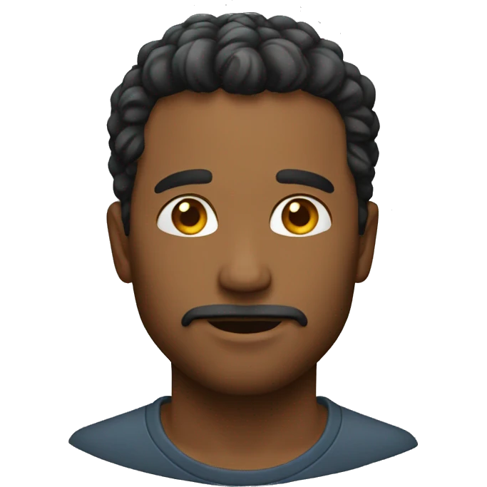 man tells emoji