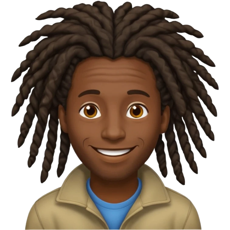 curlie dreadlock hair man emoji