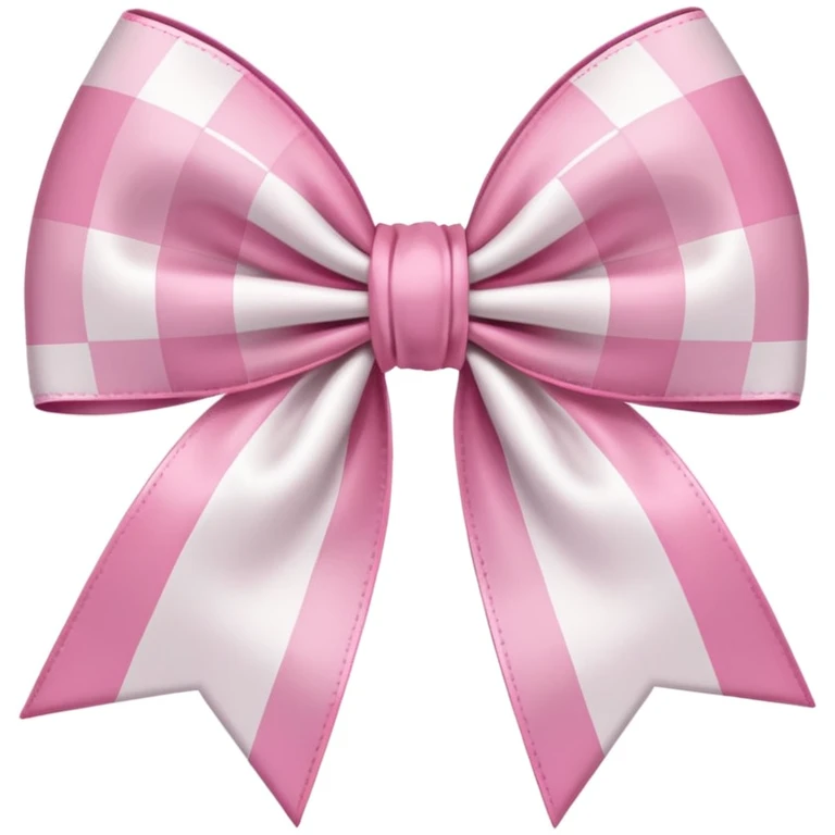 sakura bow with checkered pattern emoji