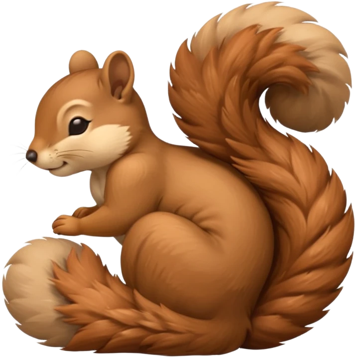 Sleeping squirrel emoji