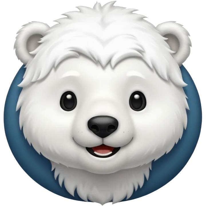 請幫我生成一個cute polar bear的Emoji emoji
