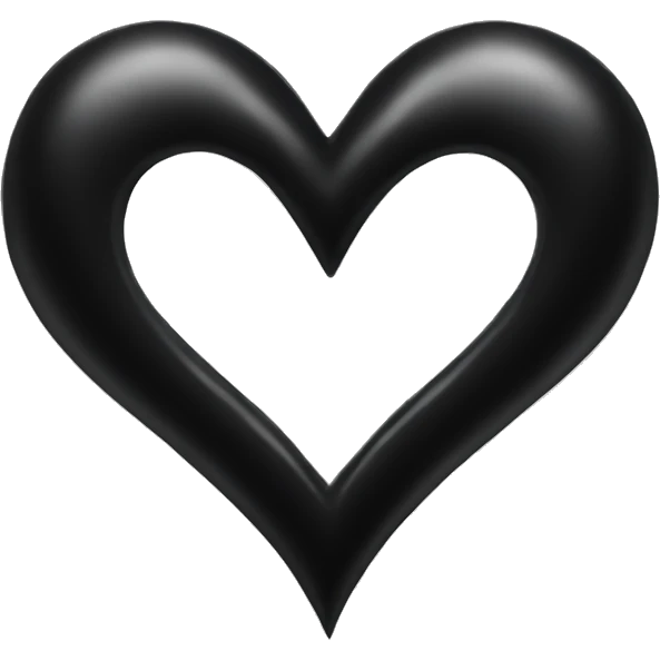 black heart emoji