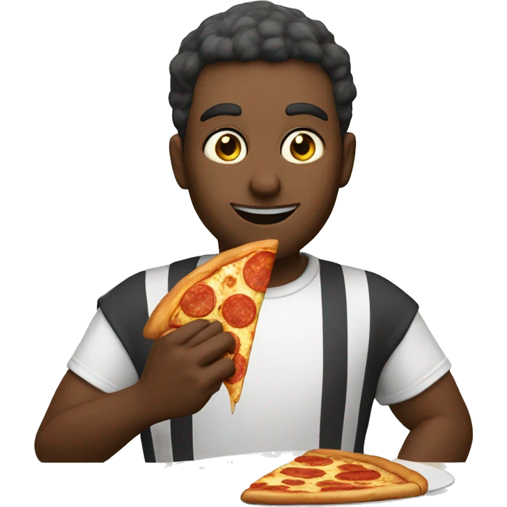 Sabachka is eating pizza emoji