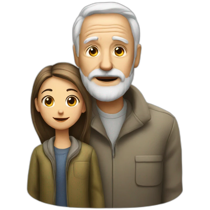 old man with a girl on the side emoji