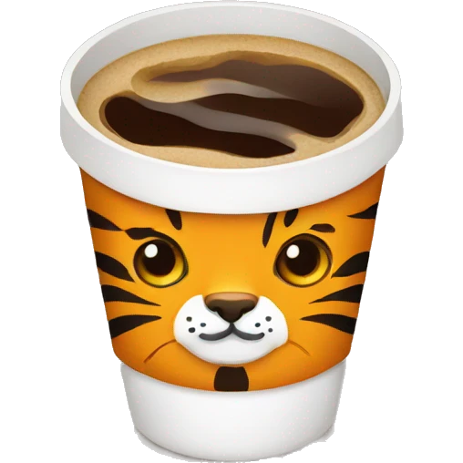 tiger coffee emoji
