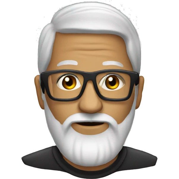 older DJ with beard emoji
