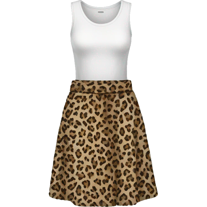 leopard skirt emoji