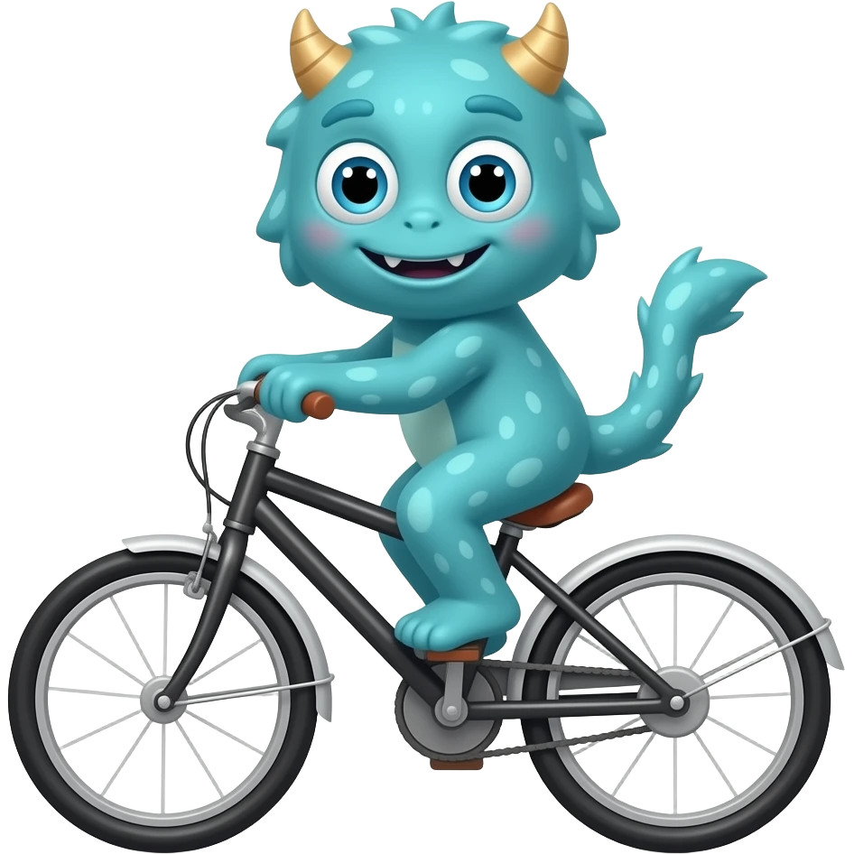 1000 Little monster in the bike emoji