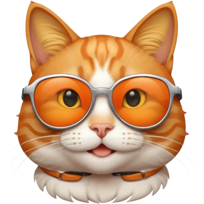 smiling cat with sunglasses emoji