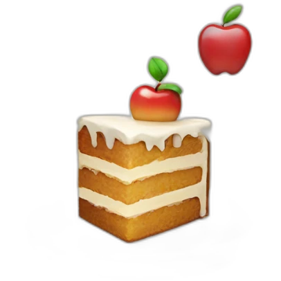 apple cake and technology emoji