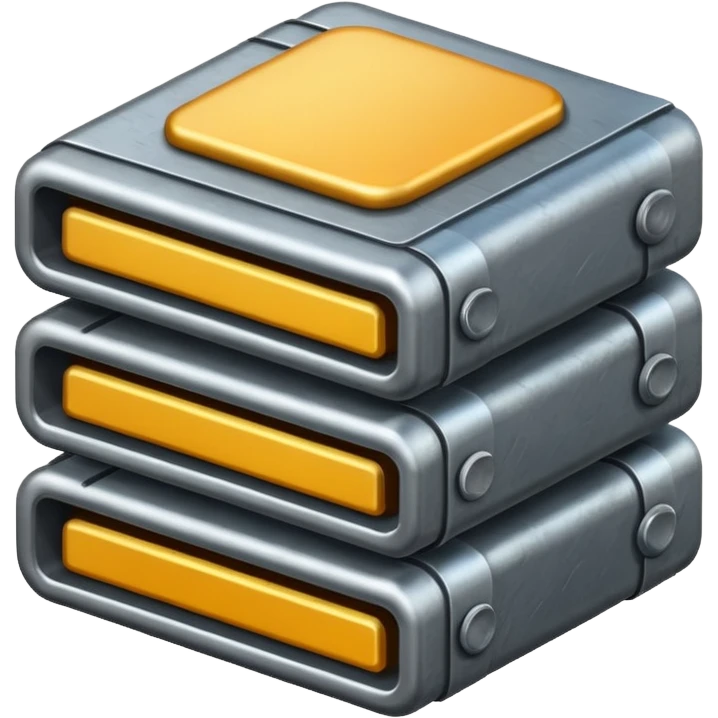 Layered steel emoji
