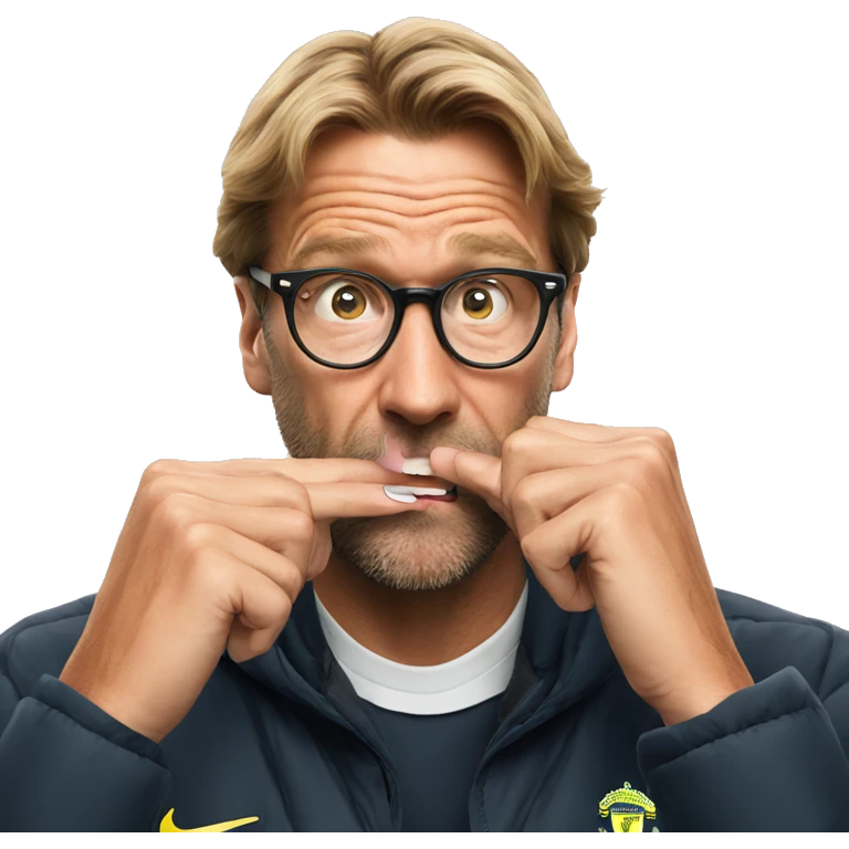 Klopp biting nails emoji