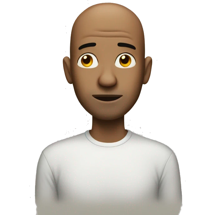 Man with big nose no hair emoji