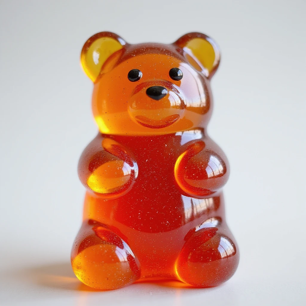 realistic gummy bear, photorealistic style emoji