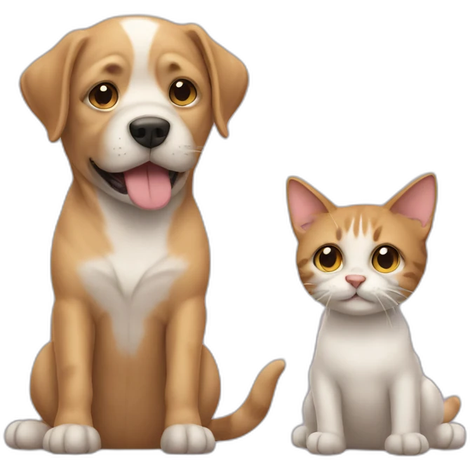 Dog cat emoji