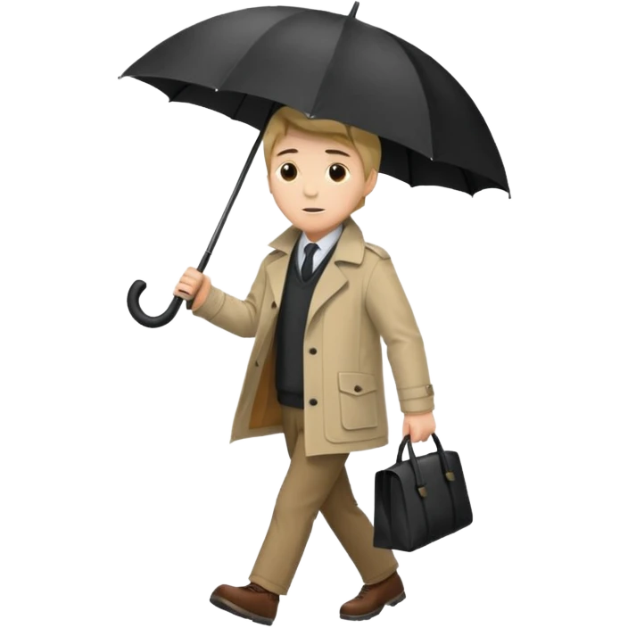 Street Umbrella Walker man emoji
