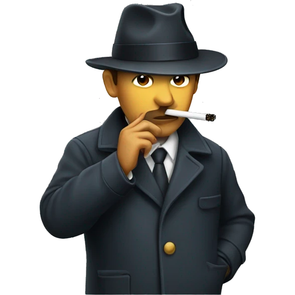 Detective smoking emoji