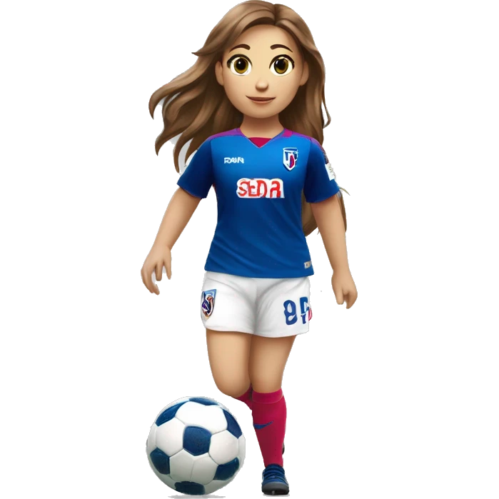 niña futbolista del equipo  SD.Eibar  en el estadio Ipurúa  emoji