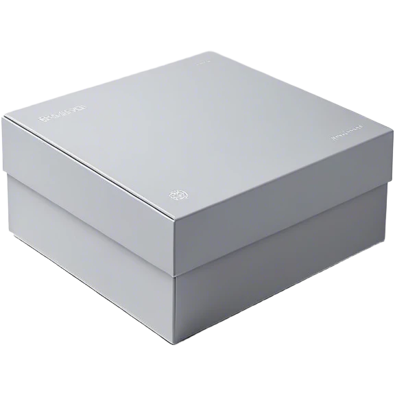 A clean, modern open box with crisp edges and a subtle shadow beneath, slightly tilted for depth. A soft glow or faint sparkles rise from inside, hinting at potential content yet to be added. The design is sleek, flat, and uncluttered, maintaining a light and inviting feel, perfect for an empty state UI. emoji