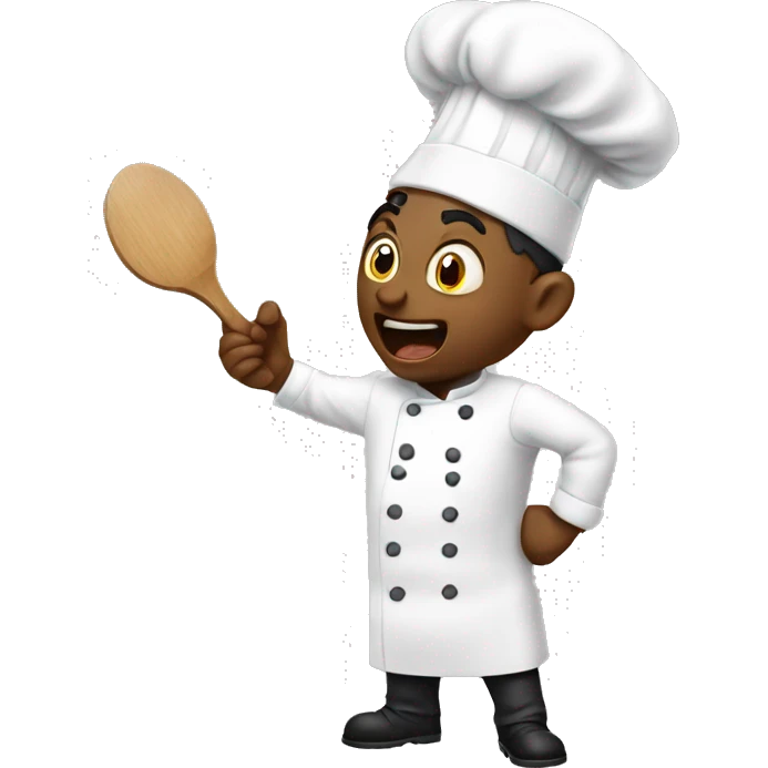 Chef yelling at rat cooks emoji