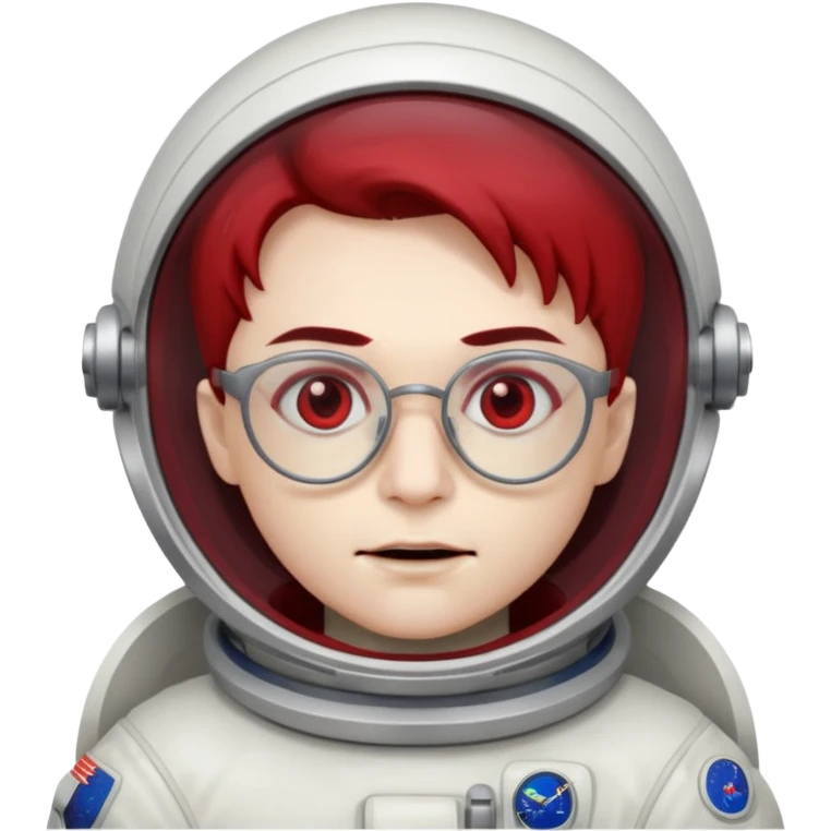 astronaut vampire with glasses emoji
