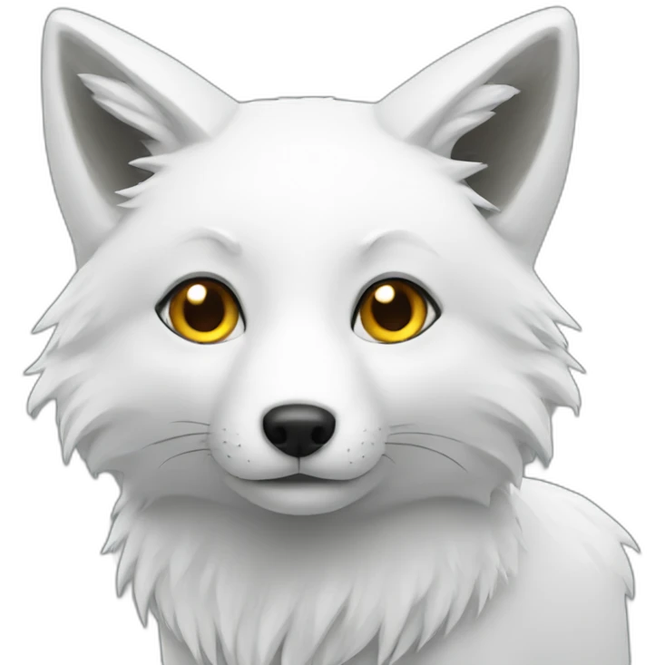 white fox emoji