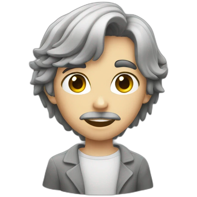 Coeur gris emoji