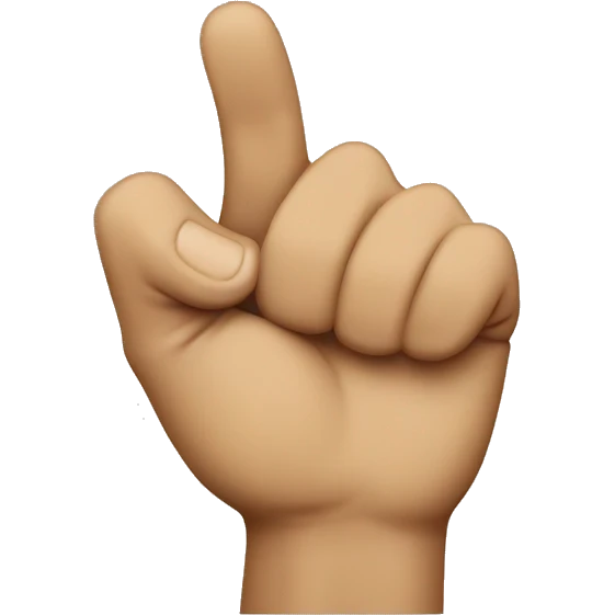 pointing finger  emoji