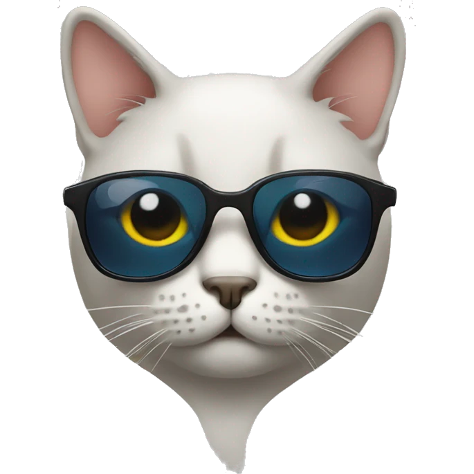 Cat with sunglasses emoji