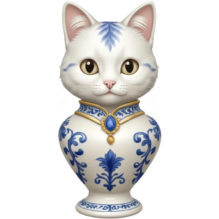 gatinho de botas vaso emoji