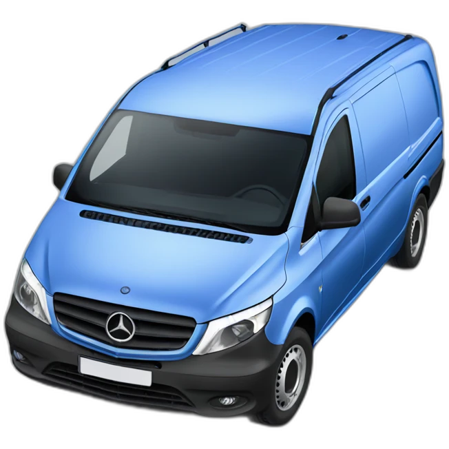 mercedes vito blue van emoji