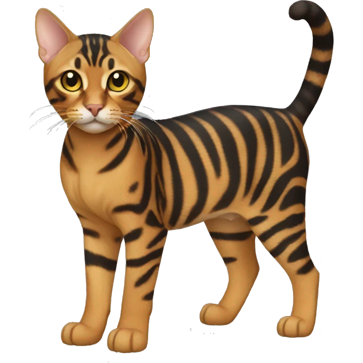 Toyger Cat Breed Full Body emoji
